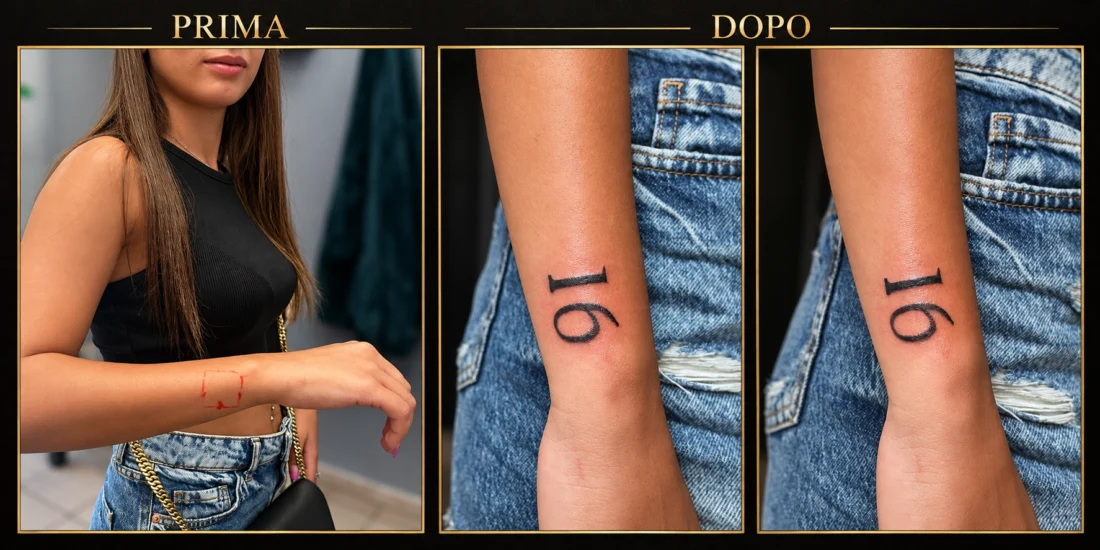 Tattoo 16 – Prima e Dopo - Elena Parvu