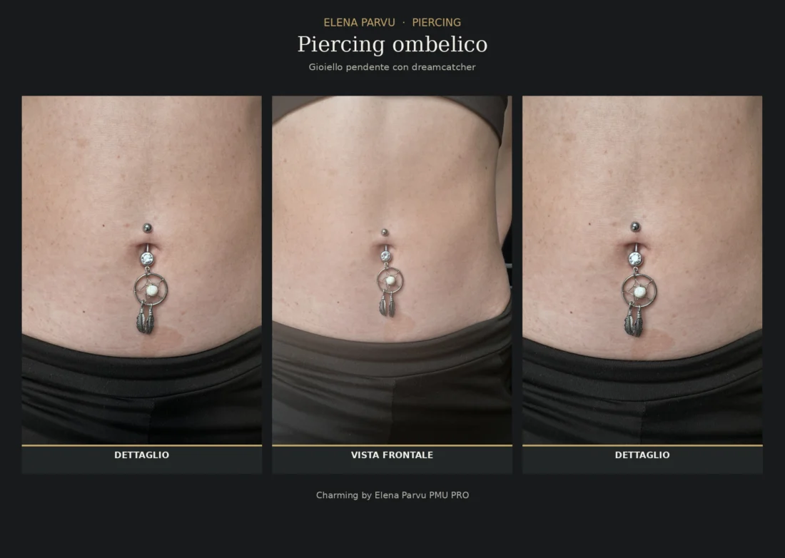 Piercing Pendente: Piercing Ombelico - Elena Parvu