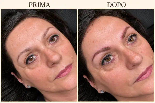 Dermopigmentazione Sopracciglia - Prima e Dopo - Elena Parvu